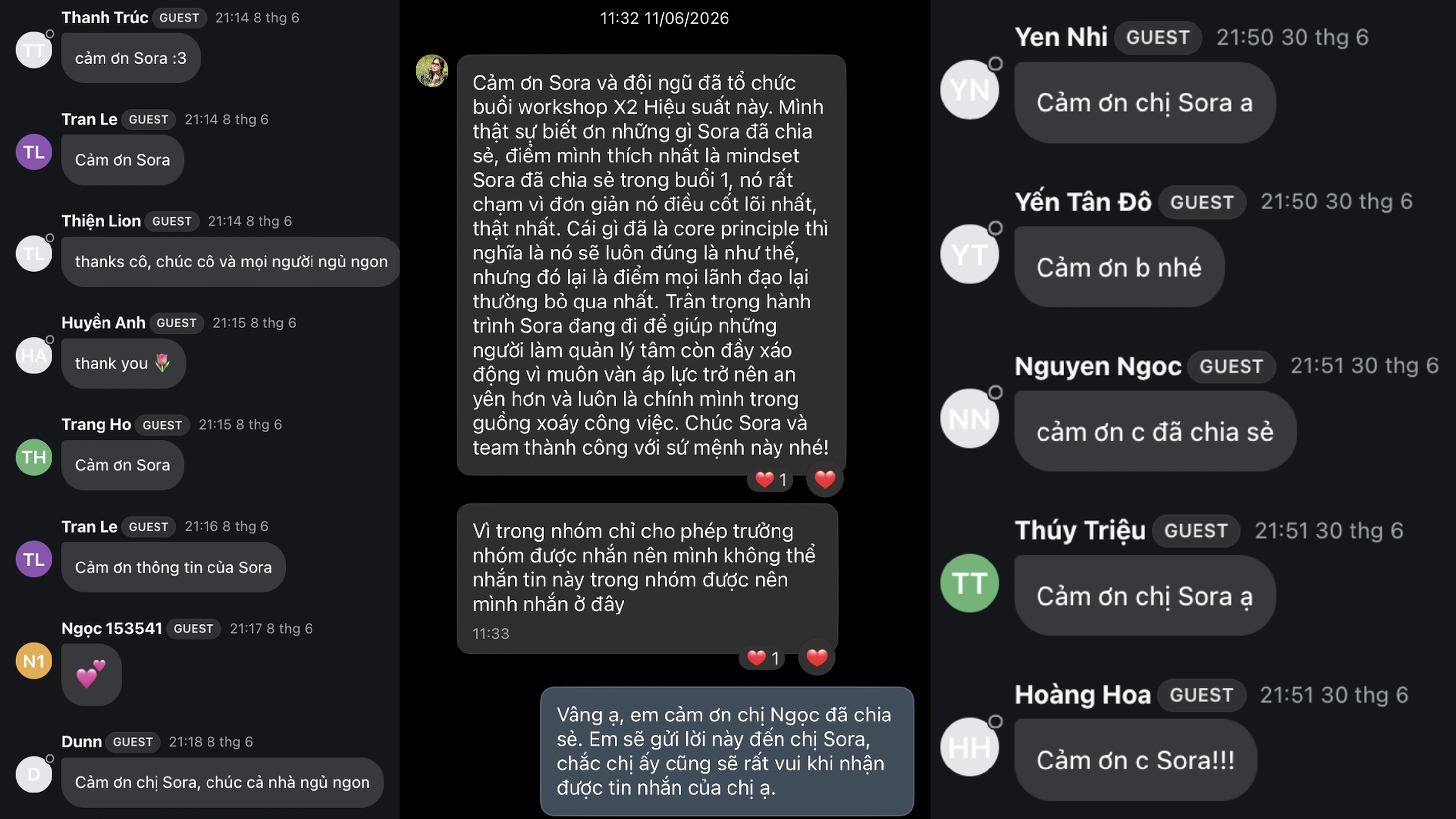 Cảm nhận học viên 1
